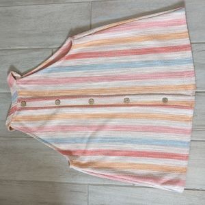 New with Tags W5 Anthropologie stripped Haltertop Multicolored, Size Large